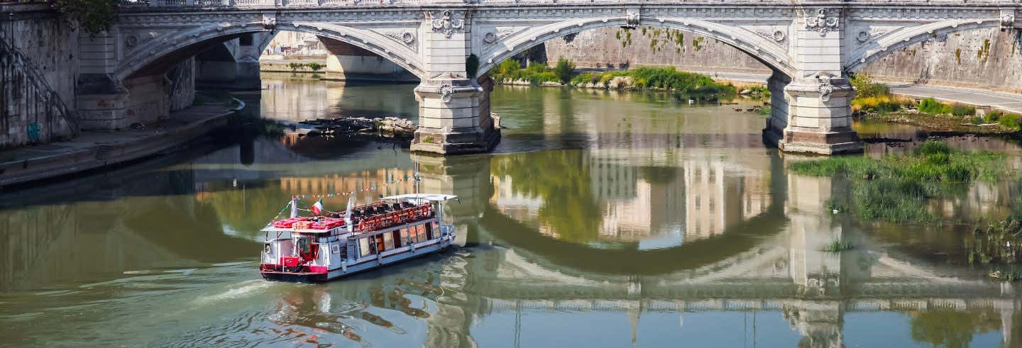 Crucero con aperitivo por el río Tíber