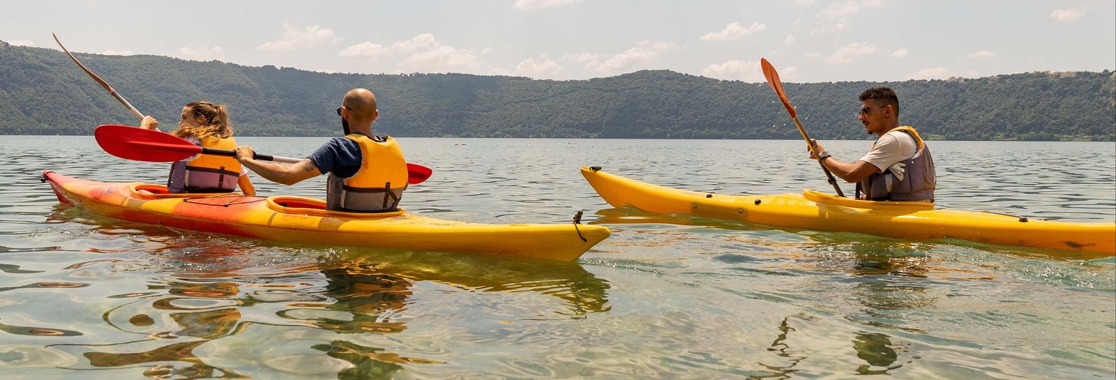Tour en kayak por el lago Albano